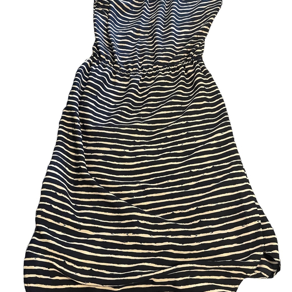 COPY -banana republic navy with white stripes dress - Picture 2 of 5